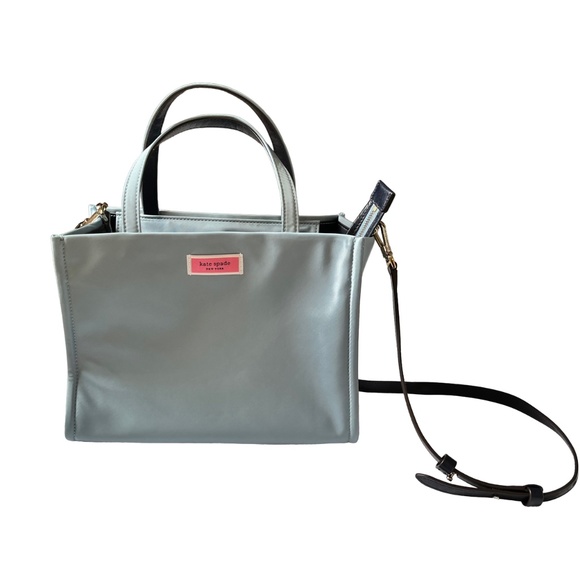 kate spade Handbags - Kate Spade Sam Medium Nylon Satchel in Stormy Blue